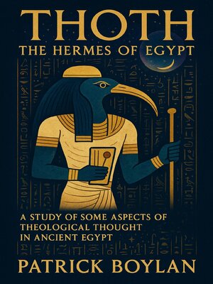 cover image of Thoth the Hermes of Egypt